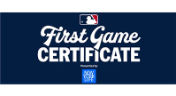 MLB First Game Certificate